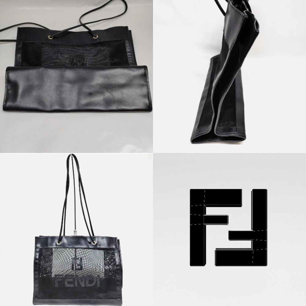 💎✨BEAUTIFUL✨💎Authentic Fendi Tote Bag Nylon Black - Picture 1 of 10